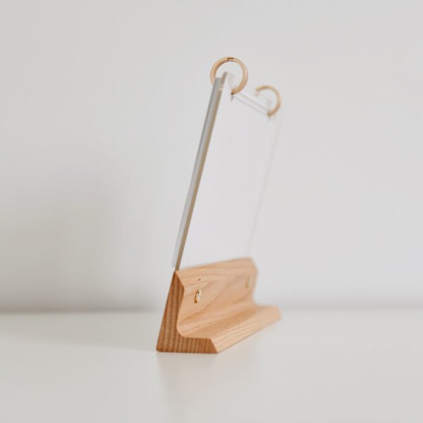 Custom Photo 2025 Calendar with Wooden Stand | Personalized Desk Calendar - Image 3