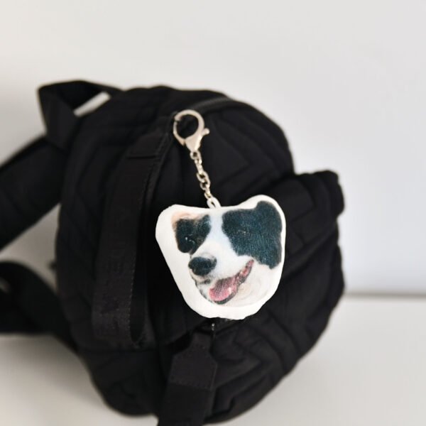 Custom Picture Stuffed Keychain | Personalized Photo Keychain | Unique Custom Keyring Gift for Christmas & Anniversaries - Image 2