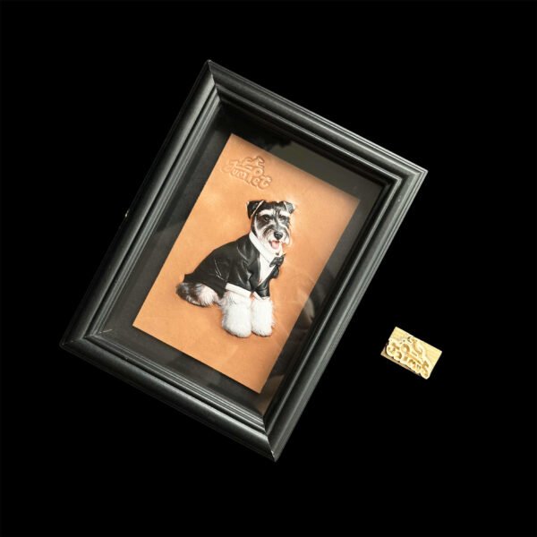 3D Custom Pet Portrait Engraved Leather Memorial for Dog or Cat | Personalized Handmade Gift | Birthday Christmas Keepsake - Image 2