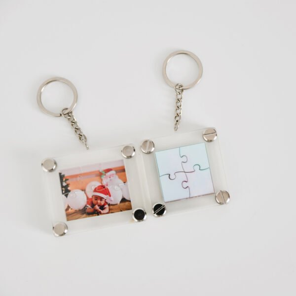 Custom Photo Puzzle Keychain - Personalized Acrylic Puzzle Keyring Gift - Image 6