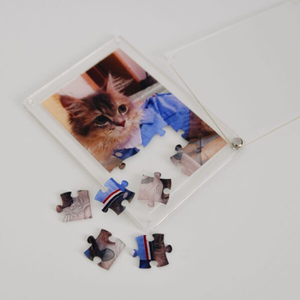 Custom Acrylic Photo Puzzle with Frame – Personalized Photo Puzzle Gift, Custom Pet Portrait Puzzle - Image 5