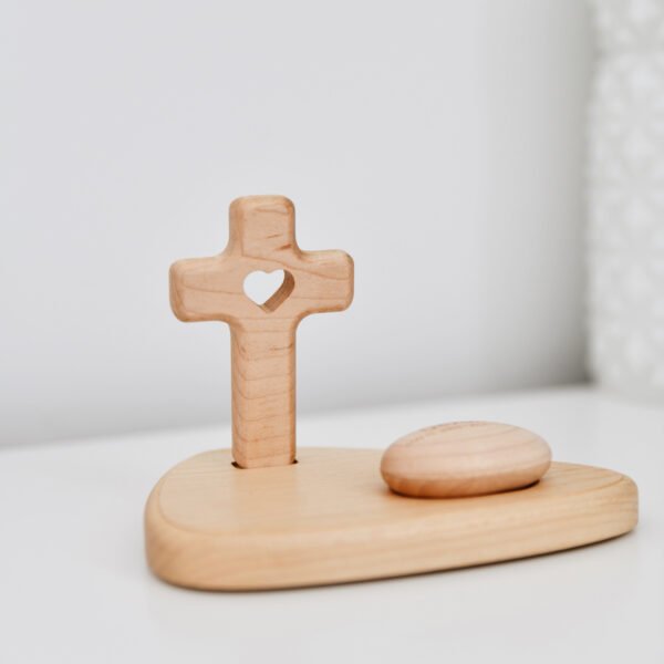 Customised Pet Memorial Box | Personalised Pet Urn | Wooden Cross Pet Keepsake | Pet Hair and Ashes Holder - Image 2