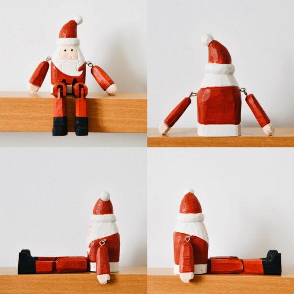 Handmade Wooden Christmas Decor – Frog, Zebra, Santa, Snowman, Bear - Image 6