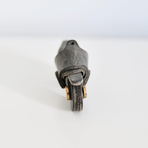 Handmade Leather Motorcycle Charm - Unique Keychain Gift for Motorcycle Lovers - Image 6