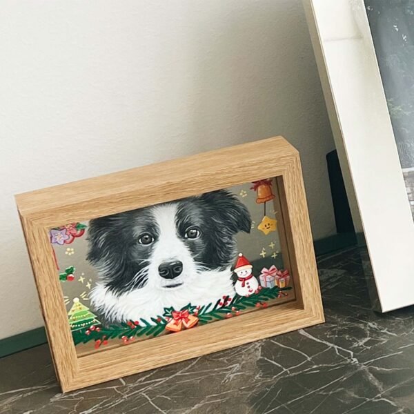 Custom Pet Portrait Glass Painting - Handmade Personalized Pet Art, 3D Pet Portrait for Home Decor, Christmas Gift for Pet Lovers - Image 6